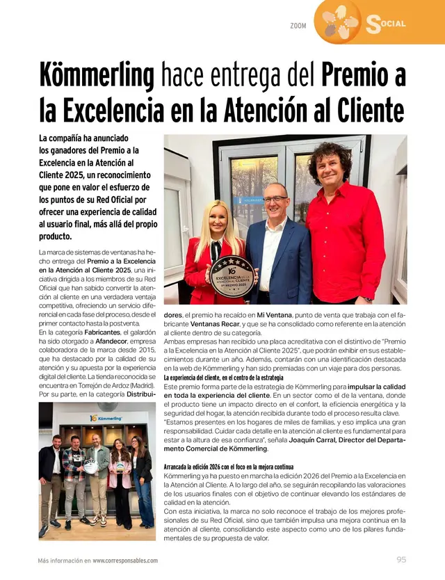 Ejemplo de una página de contenido publicada en la Revista Corresponsables